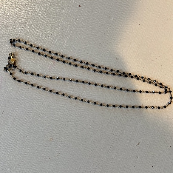 Black/gold jeweled necklace - Picture 5 of 5